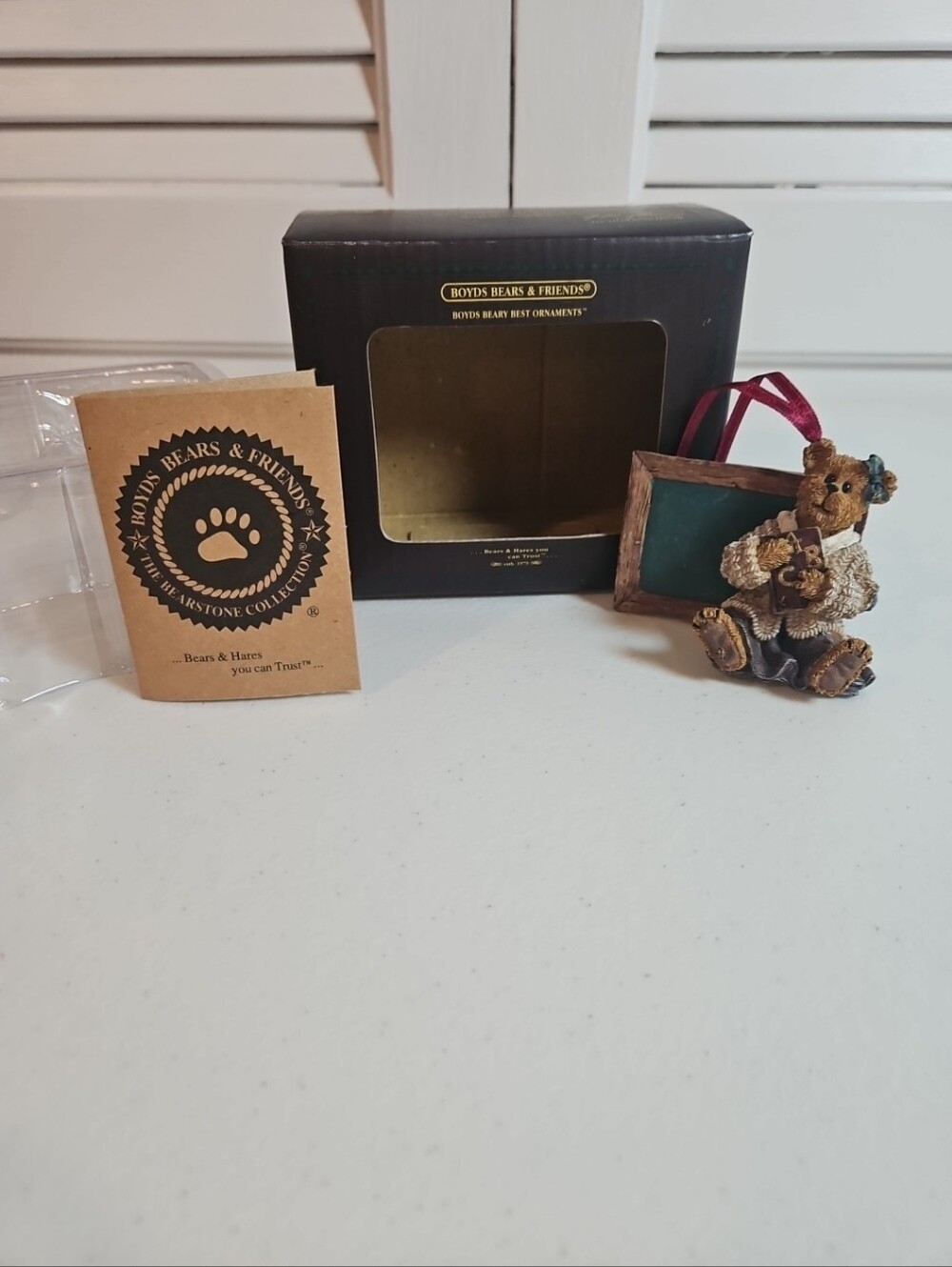 Boyds Bears Ornament Miss Wise Teacher With Box
